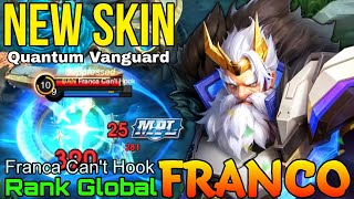 Quantum Vanguard Franco New MPL Skin  Top Global Franco by Franca Cant hook  Mobile Legends [upl. by Suolekcin]