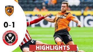 Hull City vs Sheffield United 01  goal amp highlights  English championship [upl. by Eelarol554]