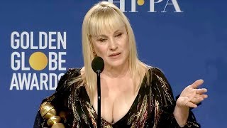 Patricia Arquette  The Act  Golden Globes 2020 Full Backstage Interview [upl. by Kronfeld]