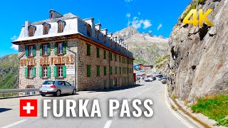 Legendary Furka Pass one of the most impressive Alpine crossings in Switzerland [upl. by Ataynik]