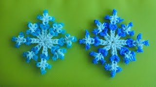 LOOM Weihnachten Snowflake Schneeflocke Bands Weihnachtsdeko Tannenbaum  Schmuck [upl. by Oringa349]