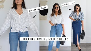 5 Ways to Tuck Oversized Shirts Seamlessly [upl. by Vadnee]