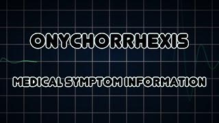 Onychorrhexis Medical Symptom [upl. by Nosredneh223]