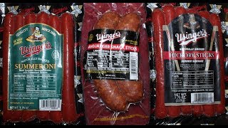 Usinger’s Summeroni Landjaeger Snack Sticks amp Hickory Sticks Review [upl. by Bendix]