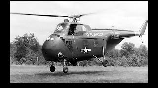 Flying the Sikorsky H19 Chicasaw Helicopter Restored 1956 [upl. by Aluor816]