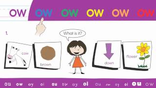 81 OW short Phoneme Chant  Think Read Write 2 by ELF Learning [upl. by Ellehs]