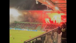 Legia Warsaw fans vs Wisla Krakow [upl. by Anewor518]