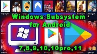 windows subsystem for android  How to run Android apps on Windows 78910pro11 PC [upl. by Llydnek814]