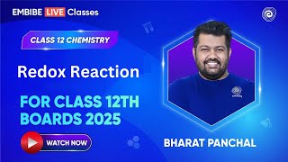 Redox Reaction  Class 12 Chemistry  By Bharat Panchal Sir [upl. by Lacsap]