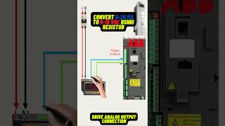 ABB drive analog output connection  020 mA  010 V ytshorts drive abb wiring meter analog [upl. by Greyson169]