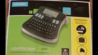 Dymo LabelManager 210D Unboxing und Review [upl. by Nady]