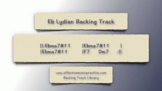 Eb Lydian Mode Backing Track [upl. by Fonda]