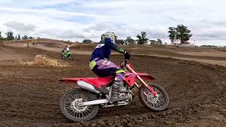 Dad takes my 2024 CRF250R to Argyll MX and rides with TheBlizz [upl. by Anamor166]