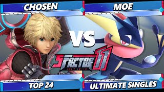 Pre S Factor 11  CHOSEN Shulk Pyra Mythra Vs Moe Greninja Smash Ultimate  SSBU [upl. by Ho184]