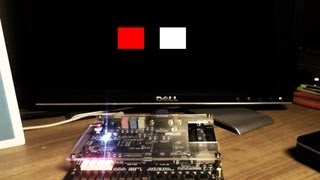 FPGA Tutorial 4 VGA in VHDL on Altera DE1 Board [upl. by Boggs]