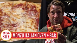 Barstool Pizza Review  Monzú Italian Oven Las Vegas NV presented by Body Armor [upl. by Melli]