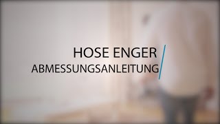 Hose enger nähen  Abmessungsanleitung [upl. by Nico]