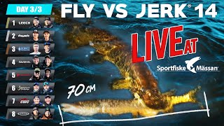 FLY VS JERK 14  Episode 6 LIVE from the Sportfishing Fair March 17th 1600 [upl. by Acinorehs698]