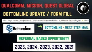 Bottom Line Technologies 2024 2023 Hiring Information Mail Update  Qualcomm Biggest Hiring  jobs [upl. by Ahsieki199]