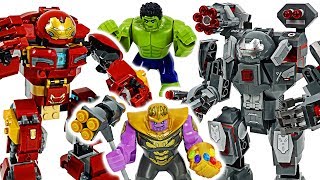 Avengers 4 End Game War Machine Buster Hulk Buster Defeat Thanos  DuDuPopTOY [upl. by Kei]