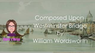 quotComposed Upon Westminster Bridgequot by William Wordsworth [upl. by Freda]