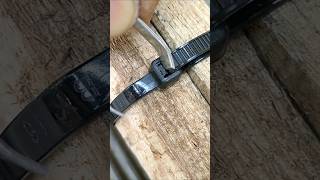 Helpful trick How to practically remove a plastic clamp without breaking it diy tips lifehack [upl. by Nageek]