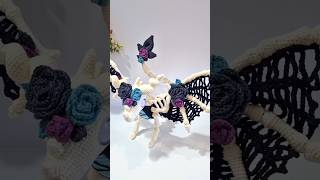 Skeletal dragon 🖤💜 crochet amigurumi handmade dragon [upl. by Eislek124]