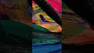 Abstract🎨abstractartcolormixingimpastoexpressionismacryliccolorsshortstrendingyoutubeshorts [upl. by Aitahs]