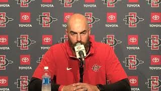 SDSU FOOTBALL HEAD COACH SEAN LEWIS POST GAME AFTER OREGON STATE [upl. by Aznaed]