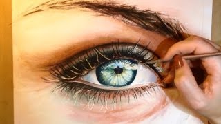 How to Paint a Realistic Eye  Watercolor Portrait Tutorial [upl. by Maffei]