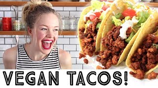 Vegan Tofu Taco Crumbles  How to Make Vegan Taco Meat [upl. by Donahoe404]