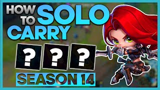 HOW TO SOLO CARRY WITH AP KATARINA IN SEASON 14 [upl. by Keavy83]