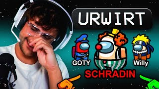 DER SCHLECHTESTE SQUAD ALLER ZEITEN😡Am Ende siegt die Geduld😂 Among Us mit Schradin Zarbex amp Co [upl. by Yrogreg375]