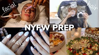 NYFW PREP my first facial dying my hair nails amp shopping [upl. by Alec]