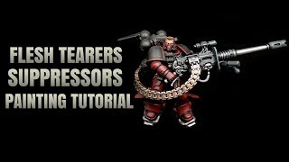 Flesh Tearers Suppressors Painting Tutorial [upl. by Denae]