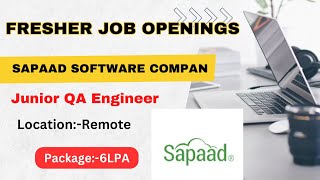 How to Get a Job at Sapaad Fresher Testing [upl. by Eimaraj]