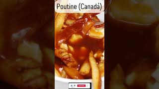 Poutine Canadá shortsindia food comidaereceitas [upl. by Freytag]