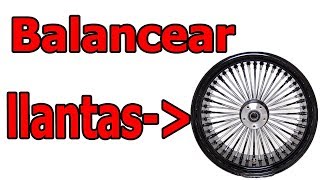 ¿Como alinearbalancear llanta de moto Método fácil y casero [upl. by Alletniuq678]