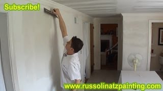 DIY How to Fix a Bad Skim Coat Wall Job using Hawk amp 16 inch Trowel Part 4  Dry Wall Repair [upl. by Schapira]