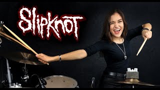 Slipknot  Psychosocial  Drum Cover By Nikoleta  14 years old [upl. by Cresida]