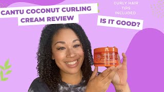 Cantu Coconut Curling Cream Review is it good [upl. by Tiebold781]