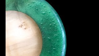 Woodturning  Raindrop Effect Platter  Update [upl. by Enyrhtak]