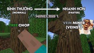 Bạn Sẽ Chặt Gỗ Và Mine Nhanh Hơn Nhờ Cách Này [upl. by Eugor]