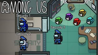 Security Guard Challenge on AMONG US [upl. by Ltney595]