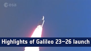 Highlights of Galileo 23–26 launch [upl. by Lletnohs]