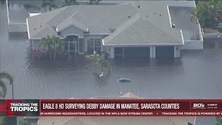 Widespread flooding in Florida from Tropical Storm Debby  Tracking the Tropics [upl. by Eeralih]