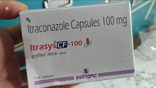 Itrasys CF100mg Capsule  Itraconazole Capsule 100mg  Itrasys CF 100 mg Capsules Uses Benefits [upl. by Aglo993]