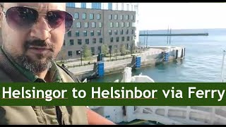 Helsingborg to Helsingor via Ferry Sweden Denmark [upl. by Christyna225]