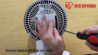 Cleaning Iris Ohyama PCFSC15TC Circulation Fan [upl. by Omrellig]