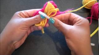 How To Tuesday 49  Yarn Flower  The Handwork Studio [upl. by Yetty]